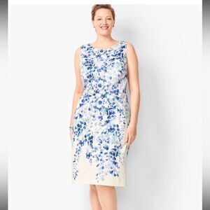 RSVP by Talbots Pastel Floral Sheath Dress Brunch Baby Shower Dress 4